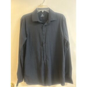 Ben Sherman Men's Navy Blue Button Down Slim Fit Shirt Size L